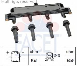 Катушка зажигания FACET 9.6303
