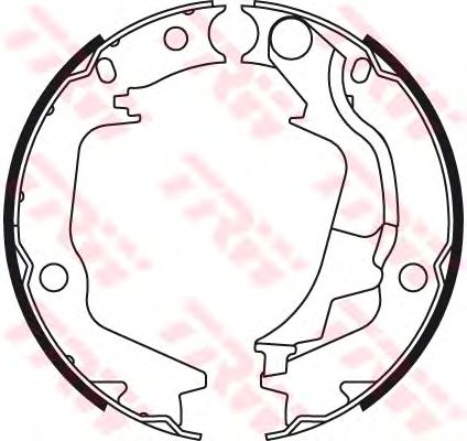 Тормозные колодки ручника TRW GS8782