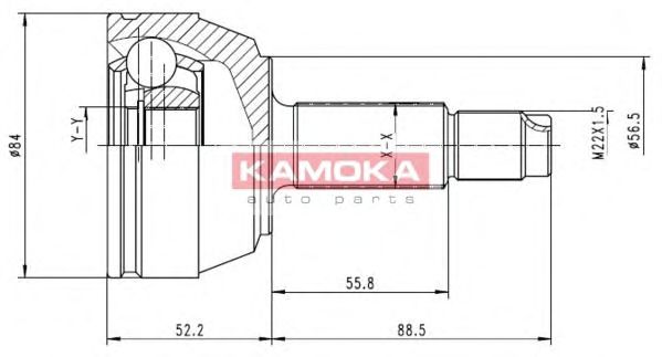 Комплект ШРУСов KAMOKA 6514