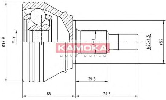 Комплект ШРУСов KAMOKA 6681