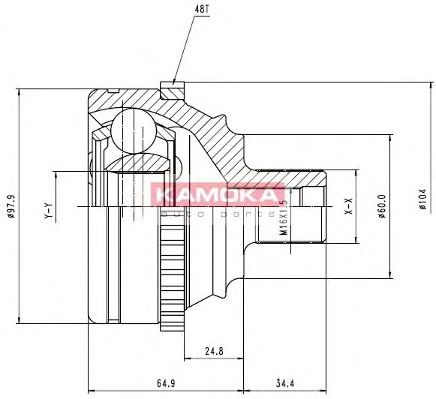 Комплект ШРУСов KAMOKA 6740