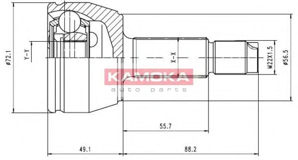 Комплект ШРУСов KAMOKA 6802