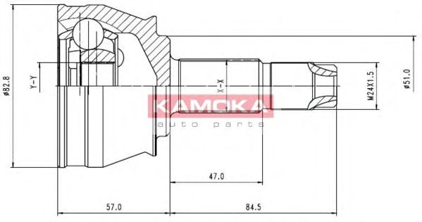 Комплект ШРУСов KAMOKA 6980