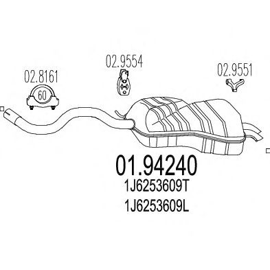 Глушник MTS 01.94240