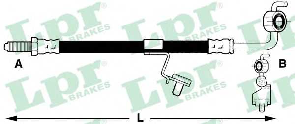 Тормозной шланг LPR 6T46224