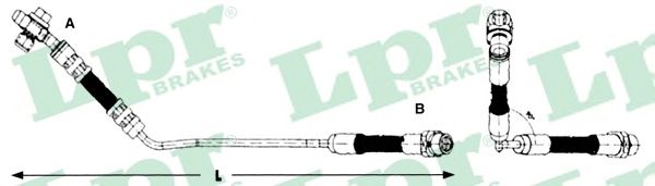 Тормозной шланг LPR 6T47862