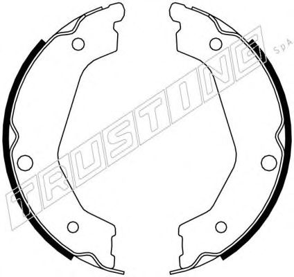 Тормозные колодки ручника TRUSTING 049.162