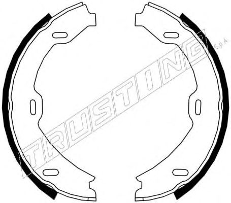 Тормозные колодки ручника TRUSTING 052.128