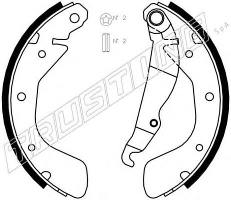 Тормозные колодки TRUSTING 073.166