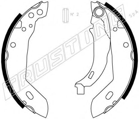 Тормозные колодки TRUSTING 088.212