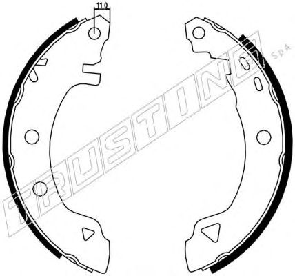 Тормозные колодки TRUSTING 088.218