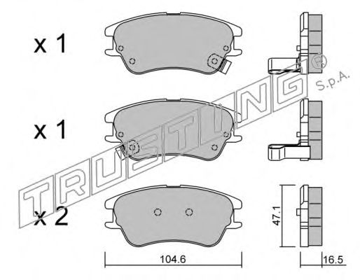 Гальмівні колодки TRUSTING 518.0