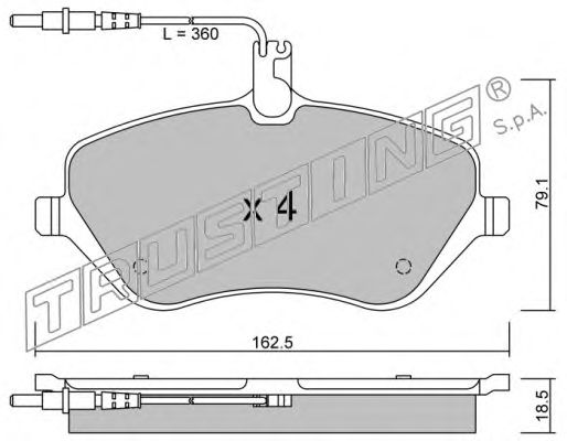 Тормозные колодки TRUSTING 617.0