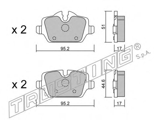 Тормозные колодки TRUSTING 657.0