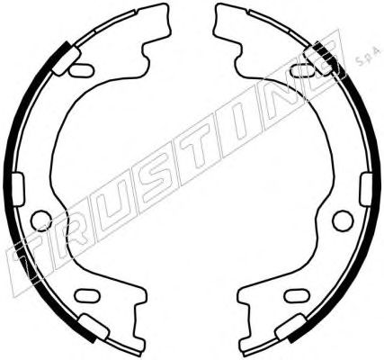 Тормозные колодки ручника TRUSTING 046.221