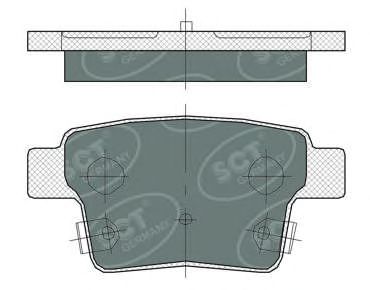 Тормозные колодки SCT Germany SP 375