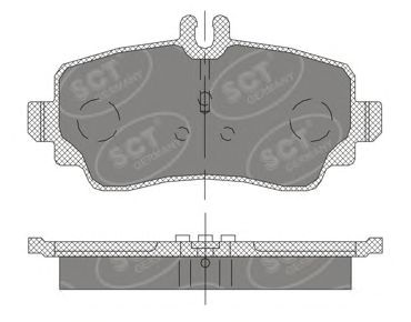 Гальмівні колодки SCT Germany SP 411