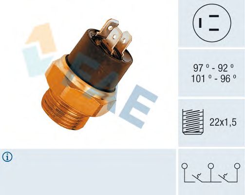 Датчик включения вентилятора FAE 37860