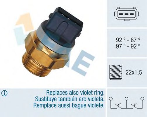 Датчик включения вентилятора FAE 37920