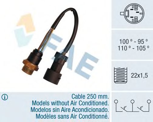 Датчик включения вентилятора FAE 38080