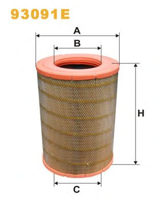 Воздушный фильтр WIX FILTERS 93091E