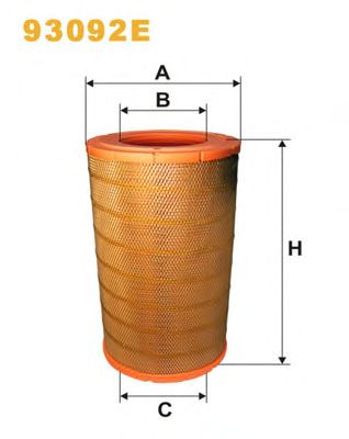 Воздушный фильтр WIX FILTERS 93092E