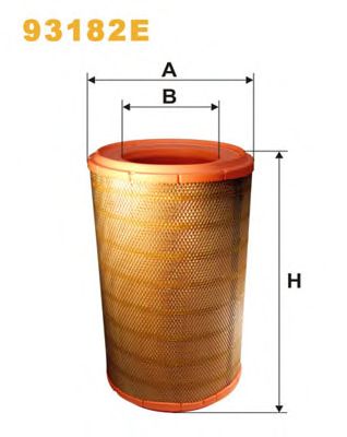 Воздушный фильтр WIX FILTERS 93182E