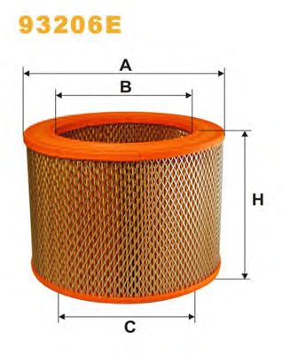 Воздушный фильтр WIX FILTERS 93206E