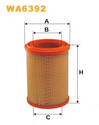 Воздушный фильтр WIX FILTERS WA6392
