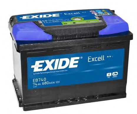 Стартерная аккумуляторная батарея EXIDE EB740