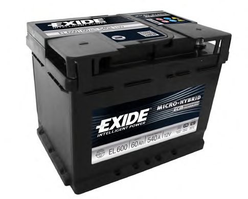 Стартерная аккумуляторная батарея EXIDE EL600