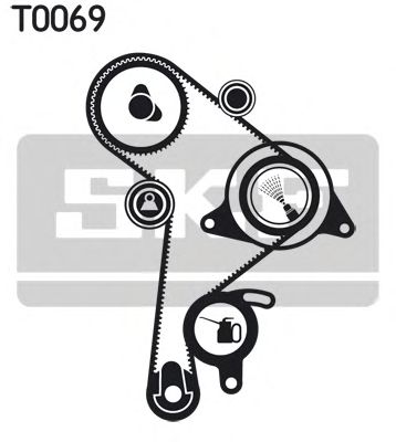 Комплект ременя ГРМ SKF VKMA 01013