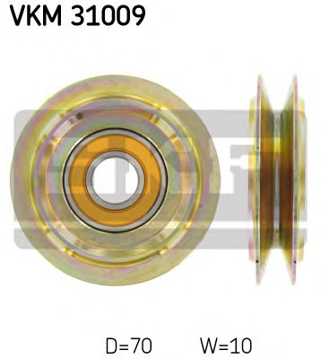 Направляющий / паразитный ролик  клинового ремня SKF VKM 31009