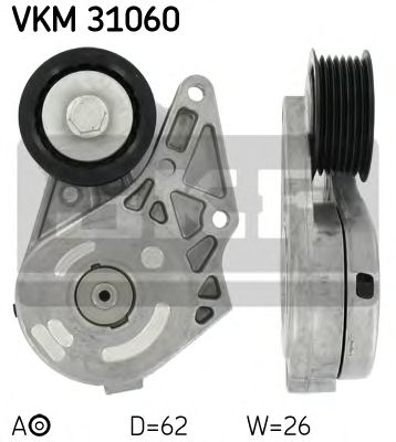 Натяжной ролик поликлинового ремня SKF VKM 31060