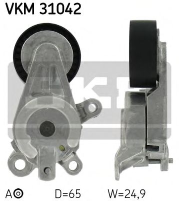 Натяжной ролик поликлинового ремня SKF VKM 31042