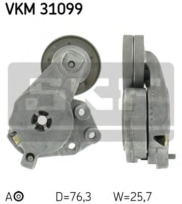 Натяжной ролик поликлинового ремня SKF VKM 31099