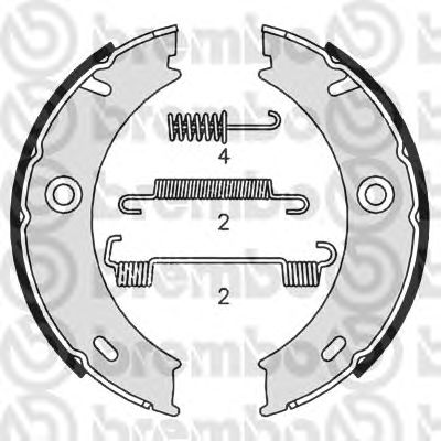 Тормозные колодки ручника BREMBO S 50 512