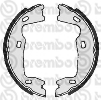 Тормозные колодки ручника BREMBO S 59 521