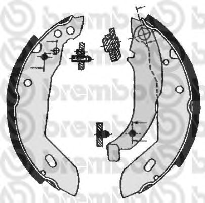 Тормозные колодки BREMBO S 61 512