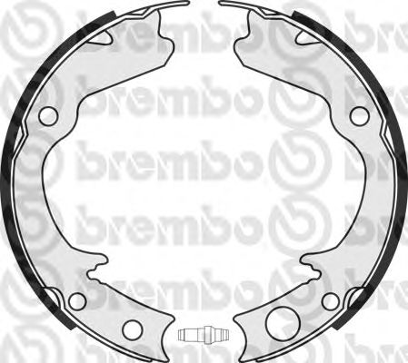 Тормозные колодки ручника BREMBO S 78 508