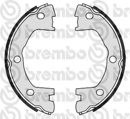 Тормозные колодки ручника BREMBO S A6 508