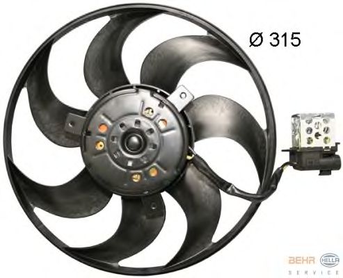 Вентилятор охлаждения HELLA 8EW 351 044-061