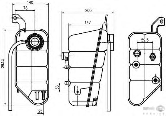 Расширительный бачок HELLA 8MA 376 755-131