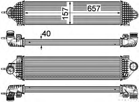 Интеркулер HELLA 8ML 376 755-621