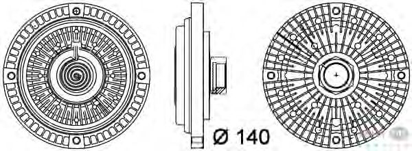 Вязкостная муфта вентилятора охлаждения HELLA 8MV 376 757-321