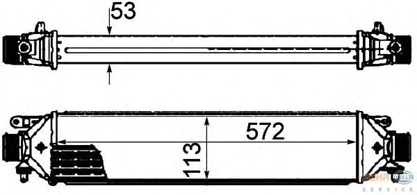 Интеркулер HELLA 8ML 376 899-131