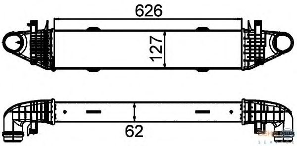 Интеркулер HELLA 8ML 376 899-191