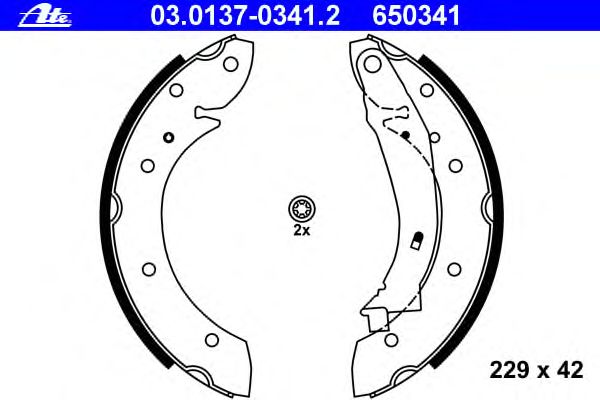 Тормозные колодки ATE 03.0137-0341.2