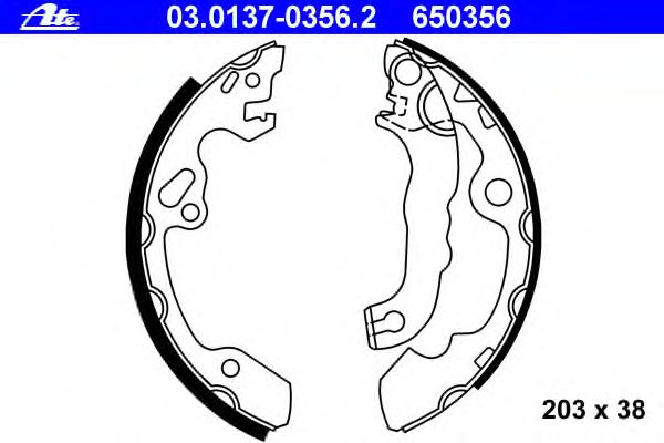 Тормозные колодки ATE 03.0137-0356.2