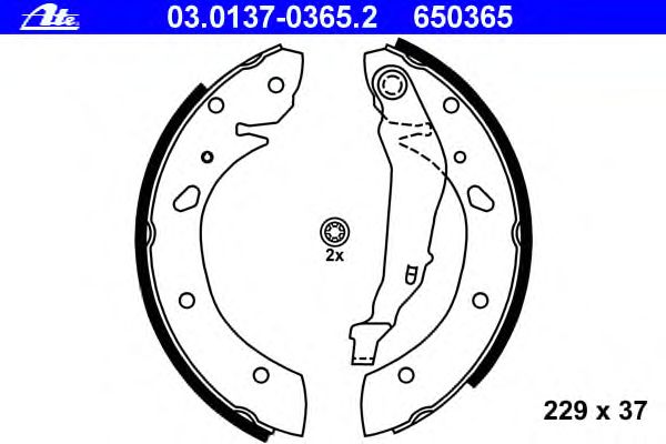 Тормозные колодки ATE 03.0137-0365.2
